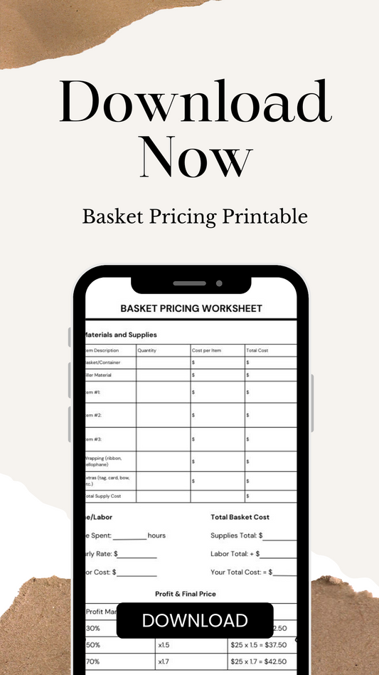 Basket Pricing (PDF Printable)