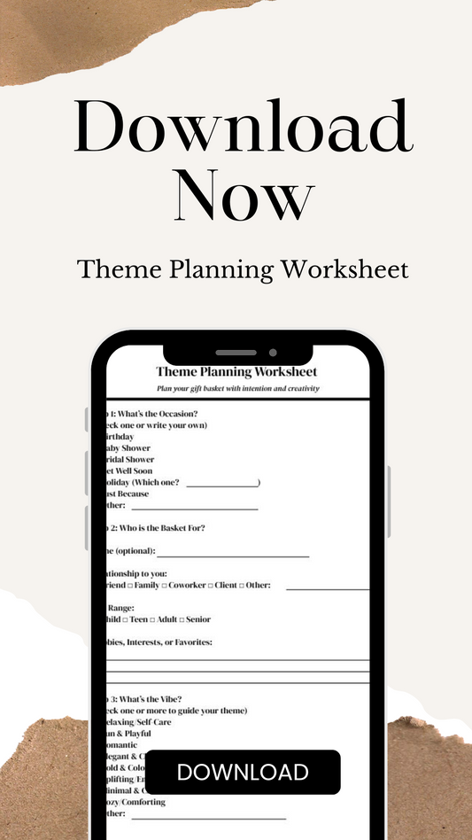 Theme Planning Worksheet (PDF Printable)